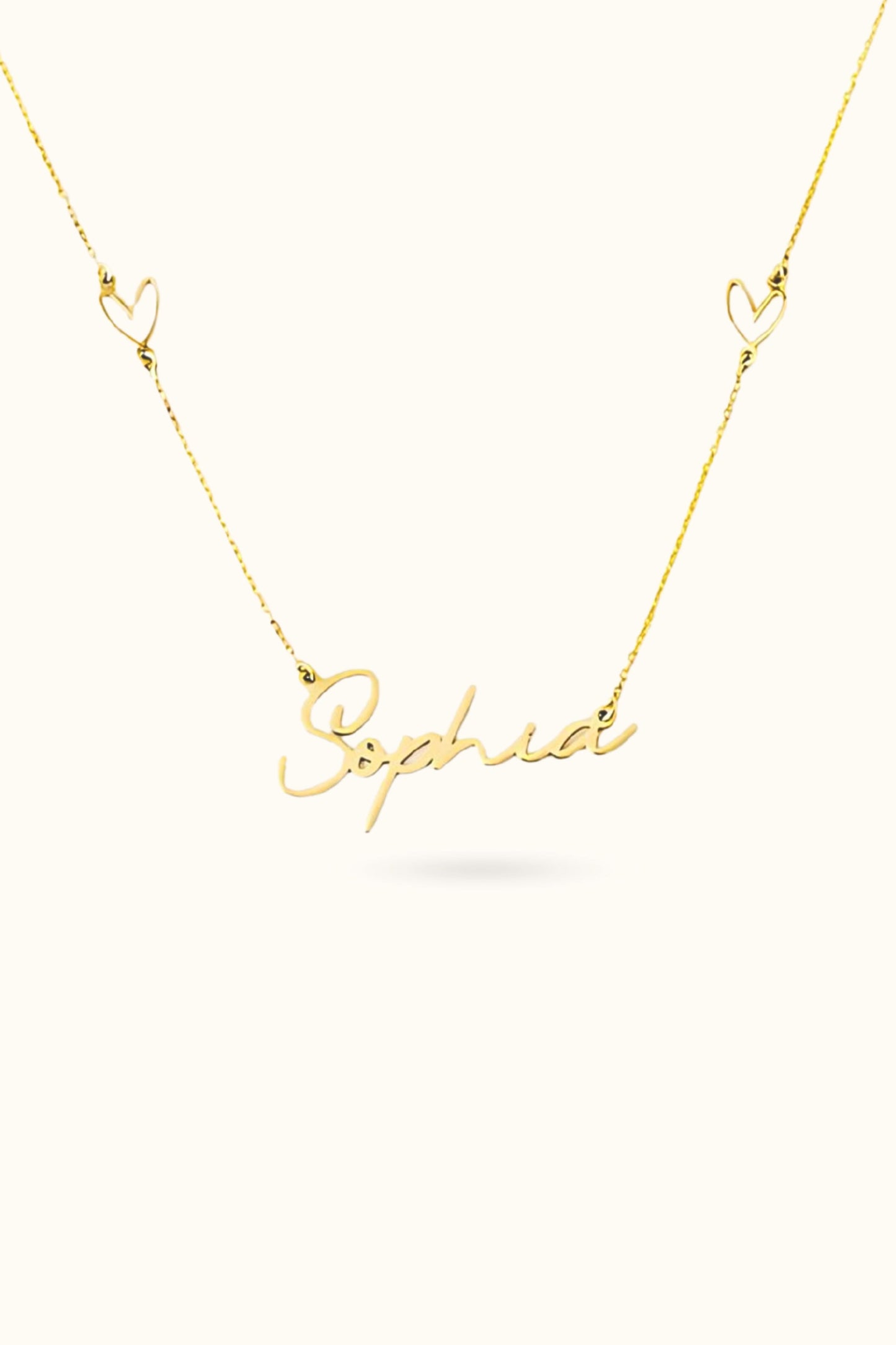 Custom Heart Name Necklace