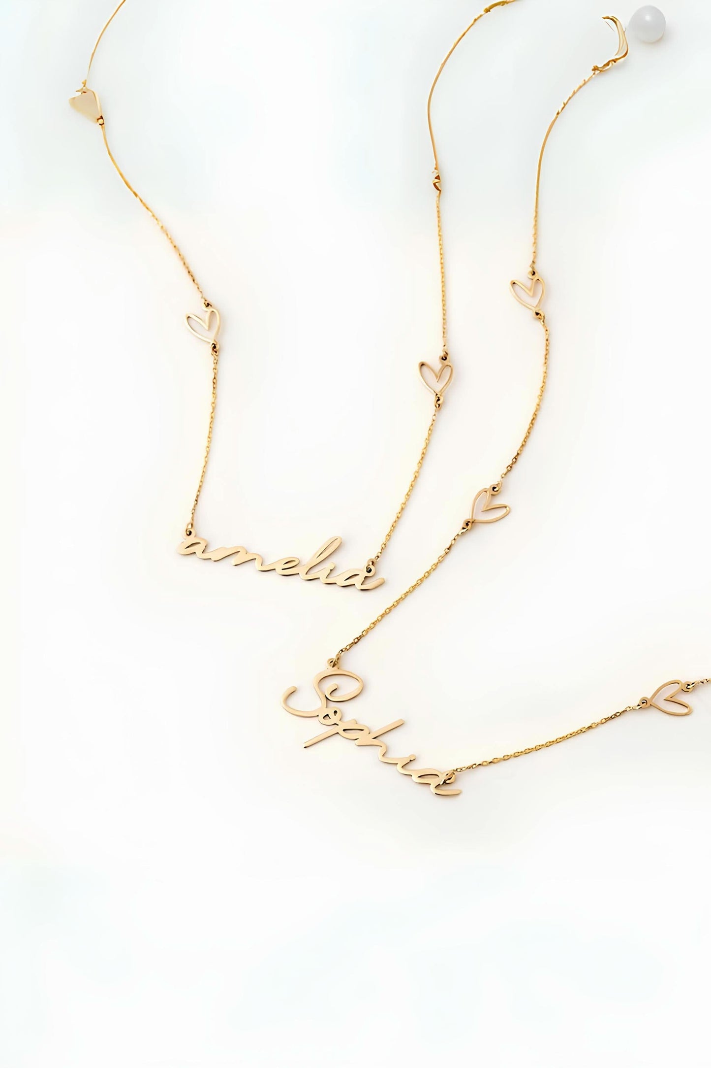 Custom Heart Name Necklace