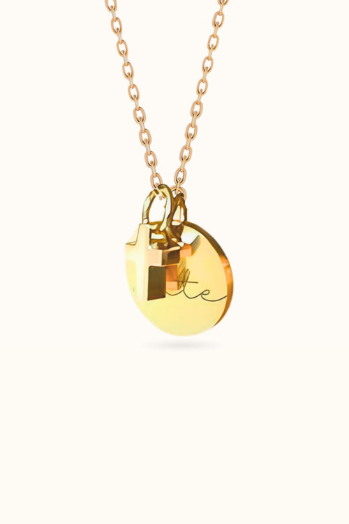 Cute Cross Name Necklace
