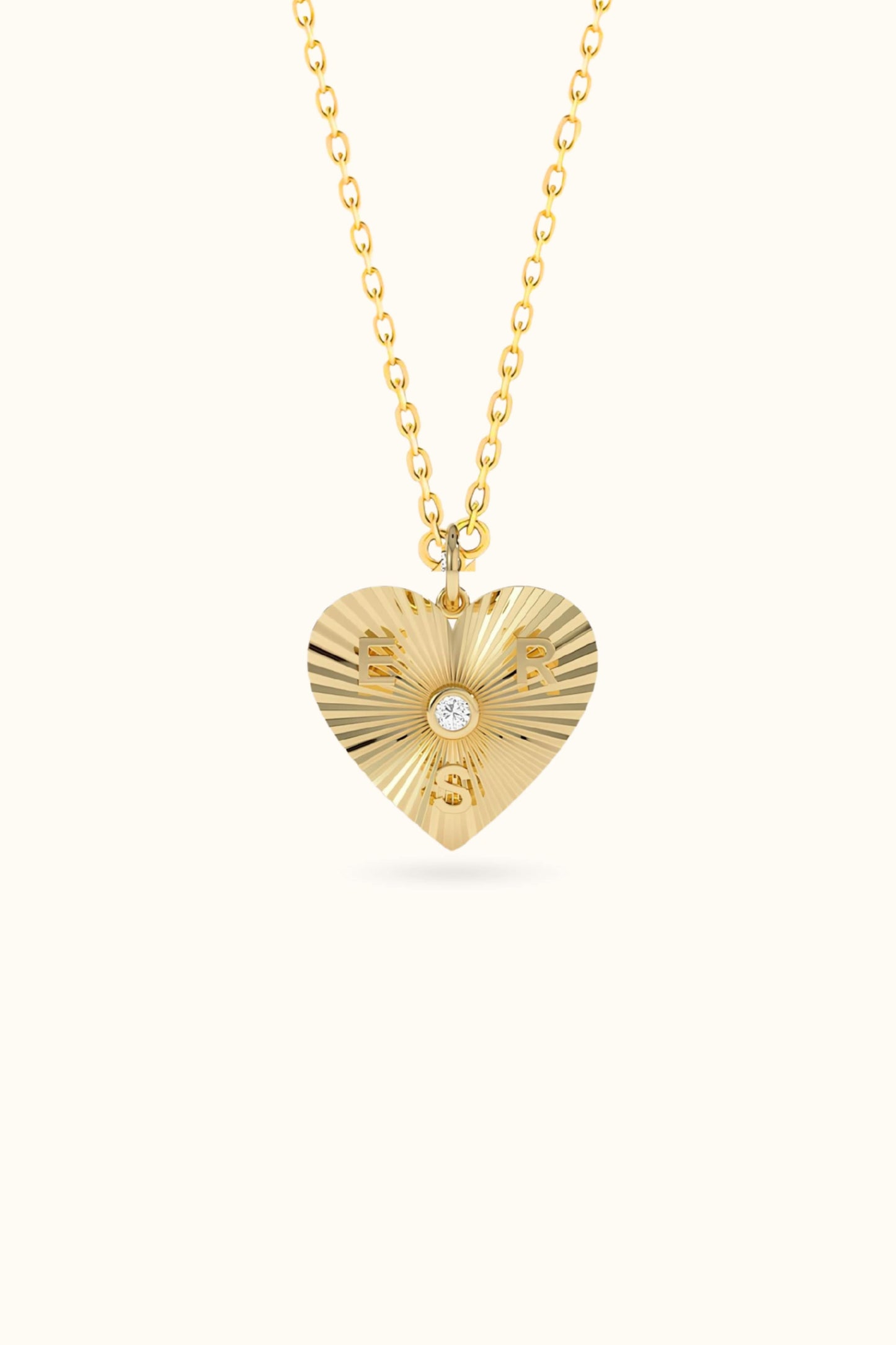 Dainty Heart Choose Letters Necklace