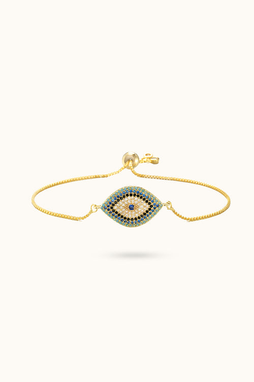 Diamond All Seeing Eye Adjustable Bracelet