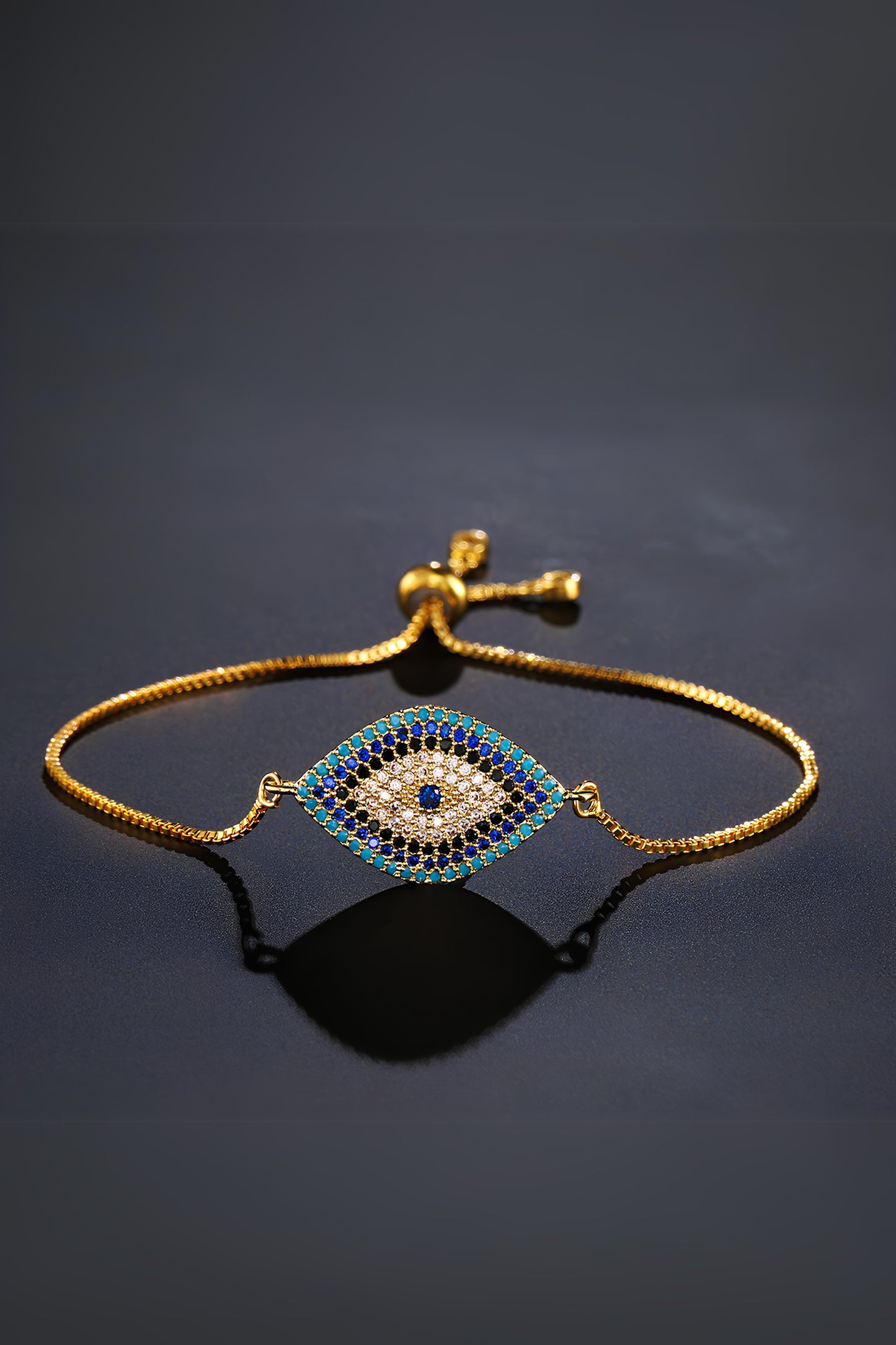 Diamond All Seeing Eye Adjustable Bracelet