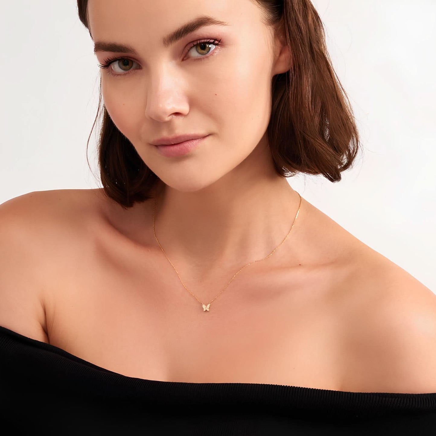 Diamond Butterfly Necklace