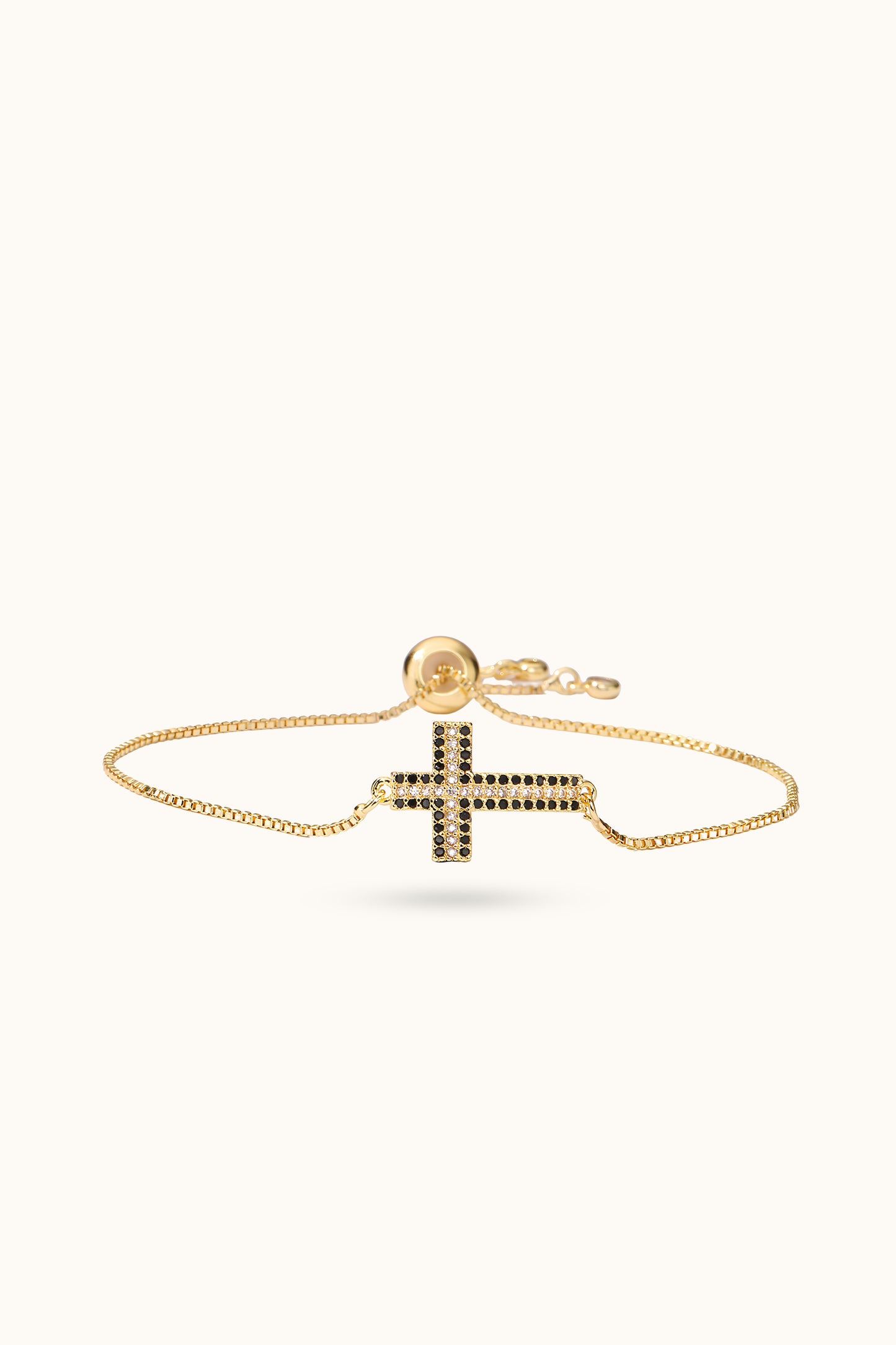 Diamond Cross Adjustable Bracelet