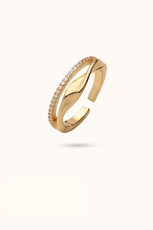 Diamond Folding Ring
