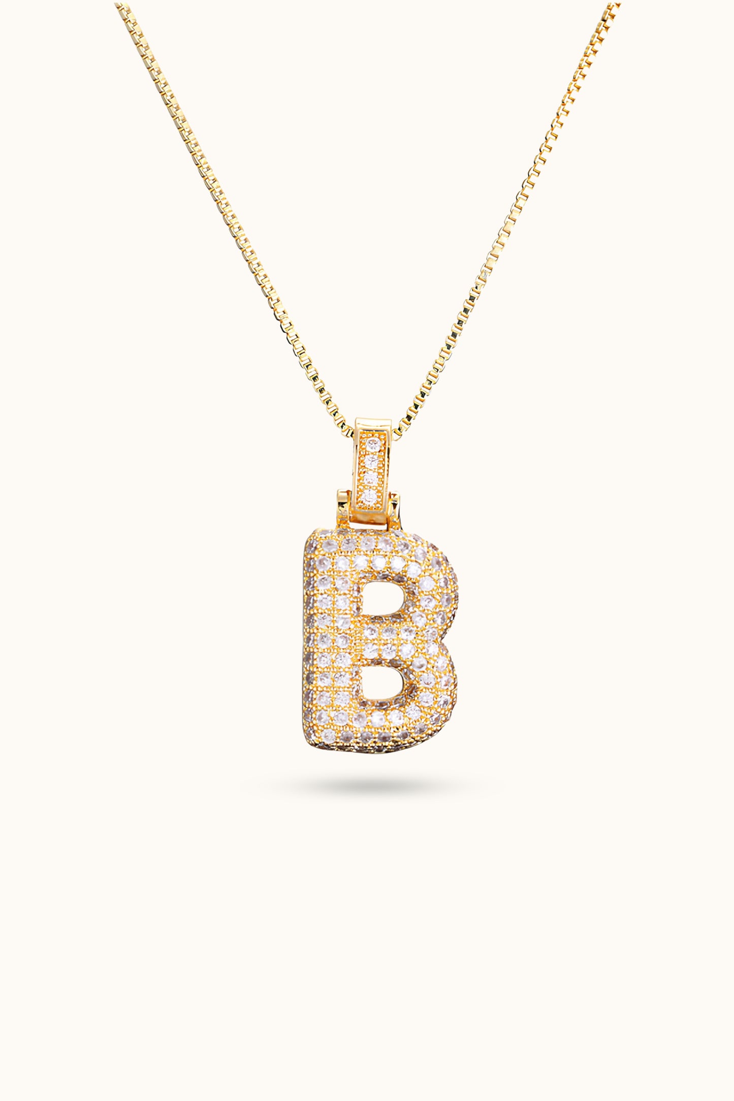 Diamond Initial Name Pendant Necklace