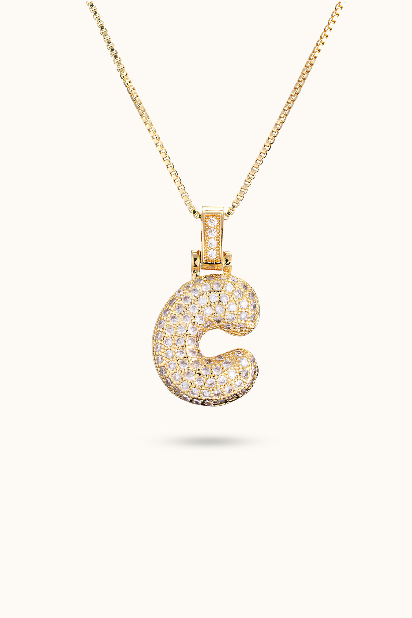 Diamond Initial Name Pendant Necklace