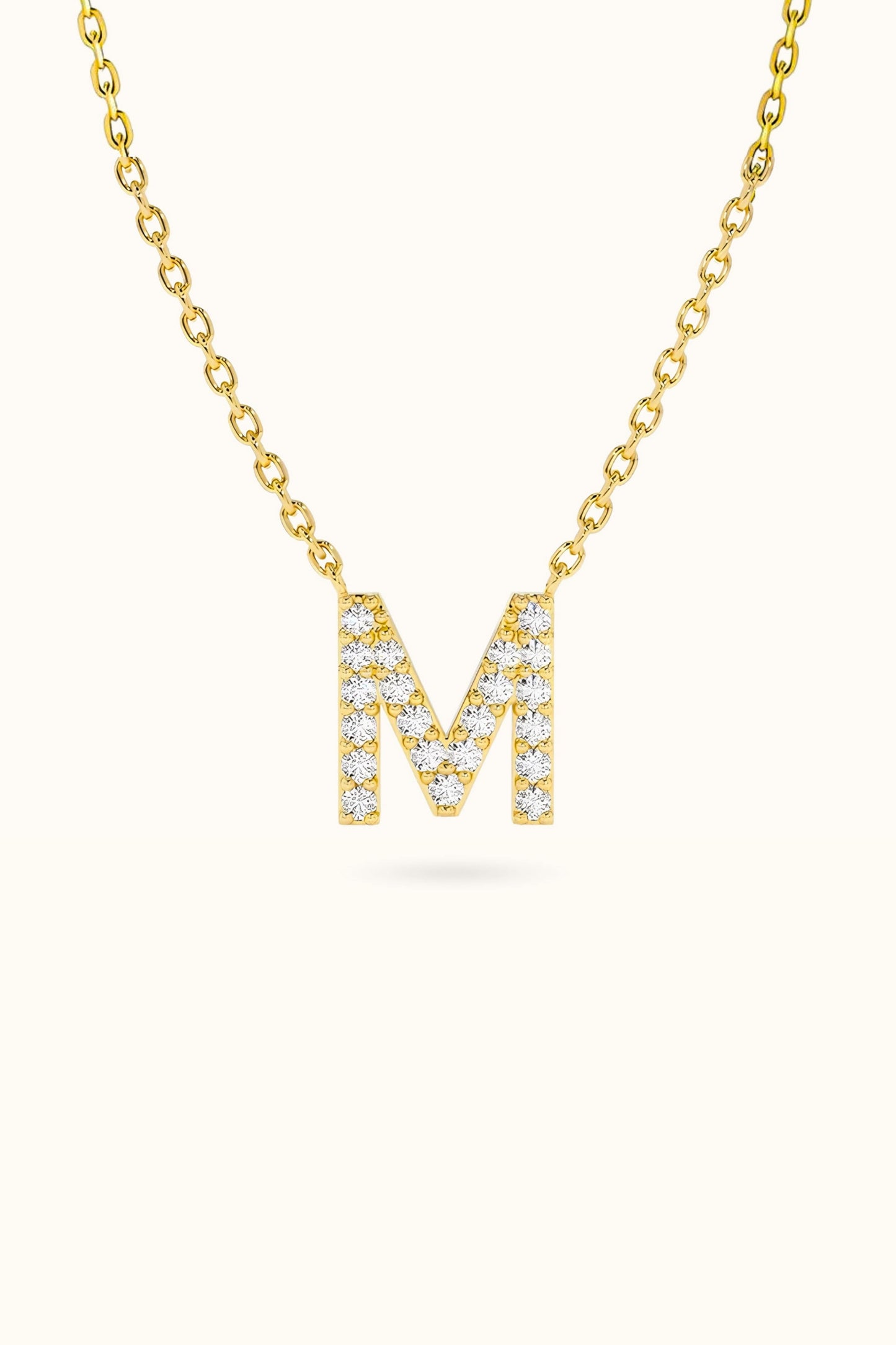 Diamond Initial Necklace