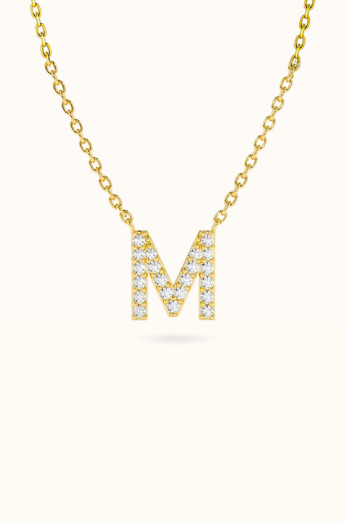 Diamond Initial Necklace