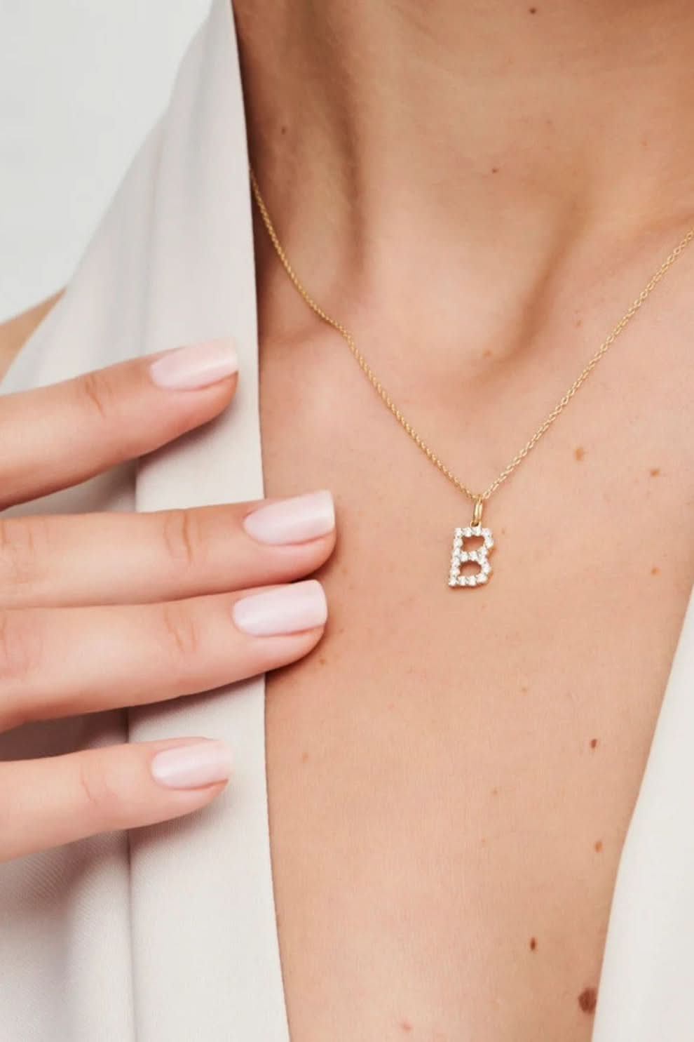 Diamond Initial Necklace