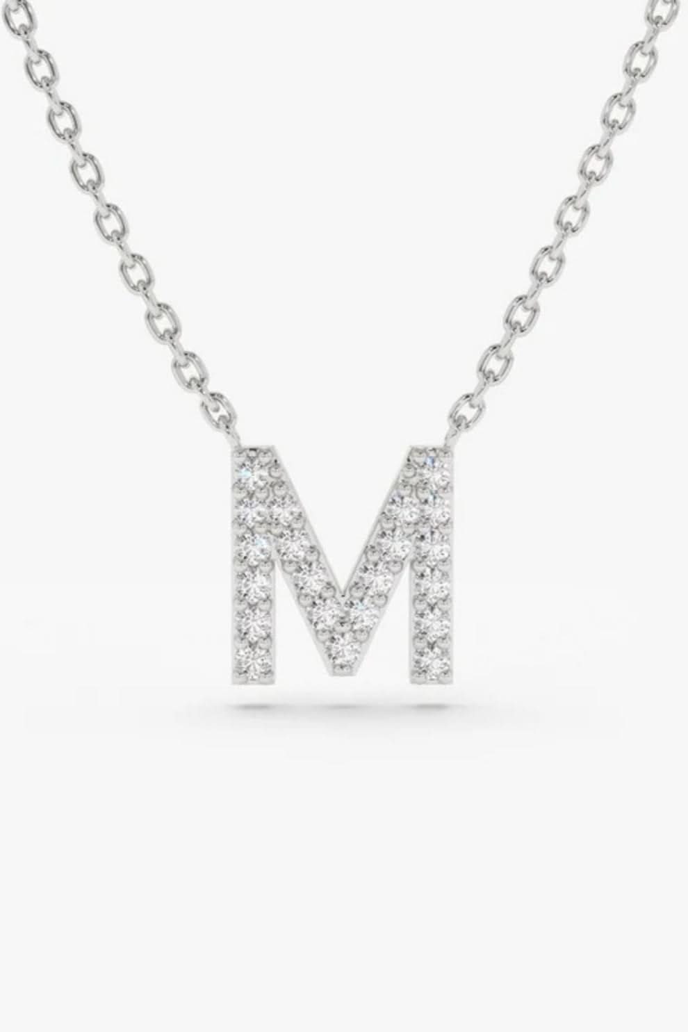 Diamond Initial Necklace