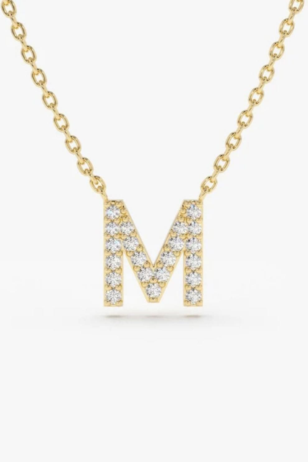 Diamond Initial Necklace