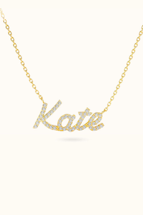 Diamond My Name Necklace