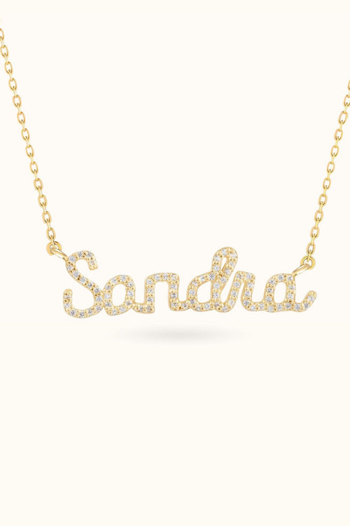 Diamond Name Necklace