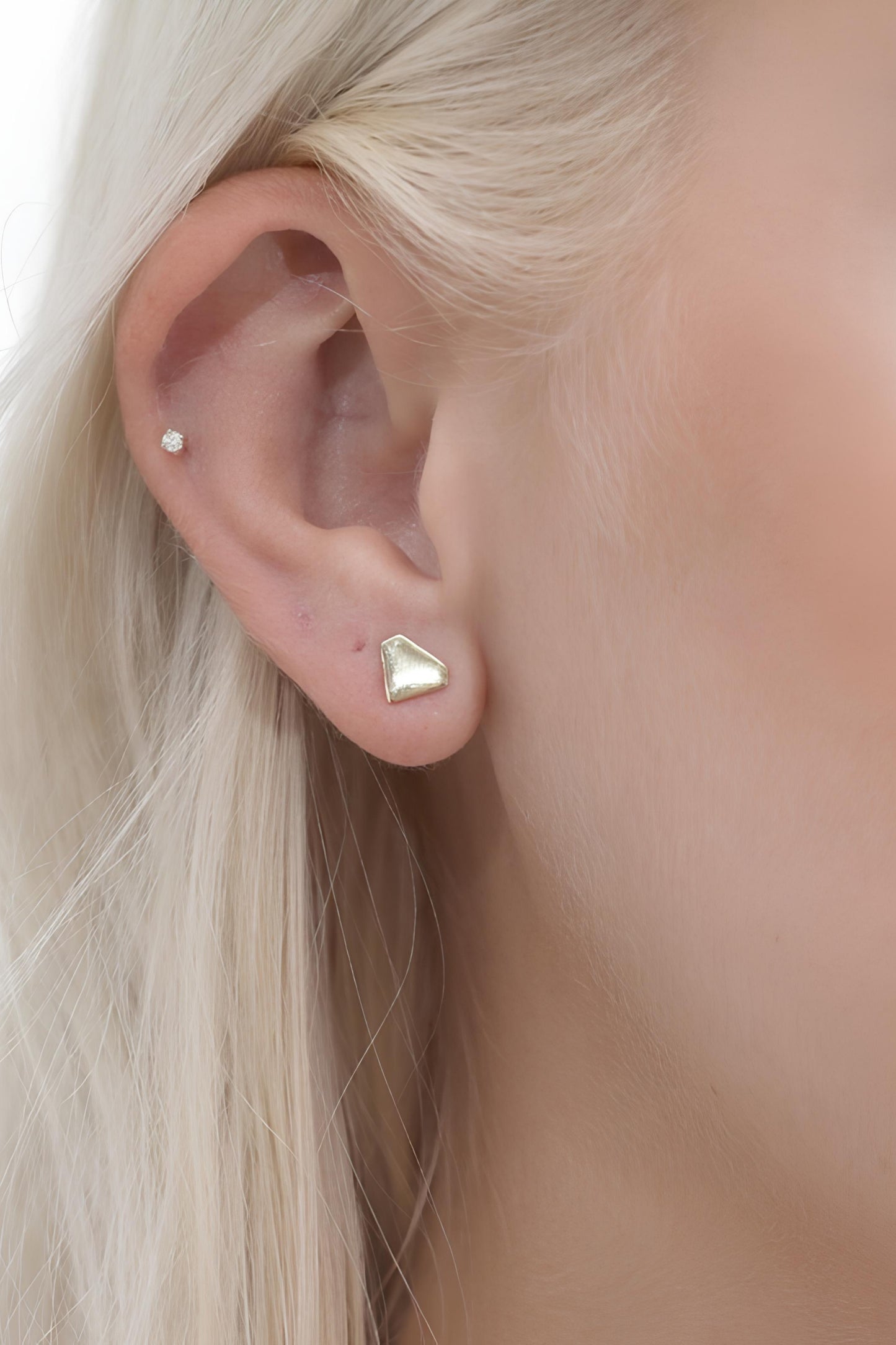 Diamond Shape Stud Earrings