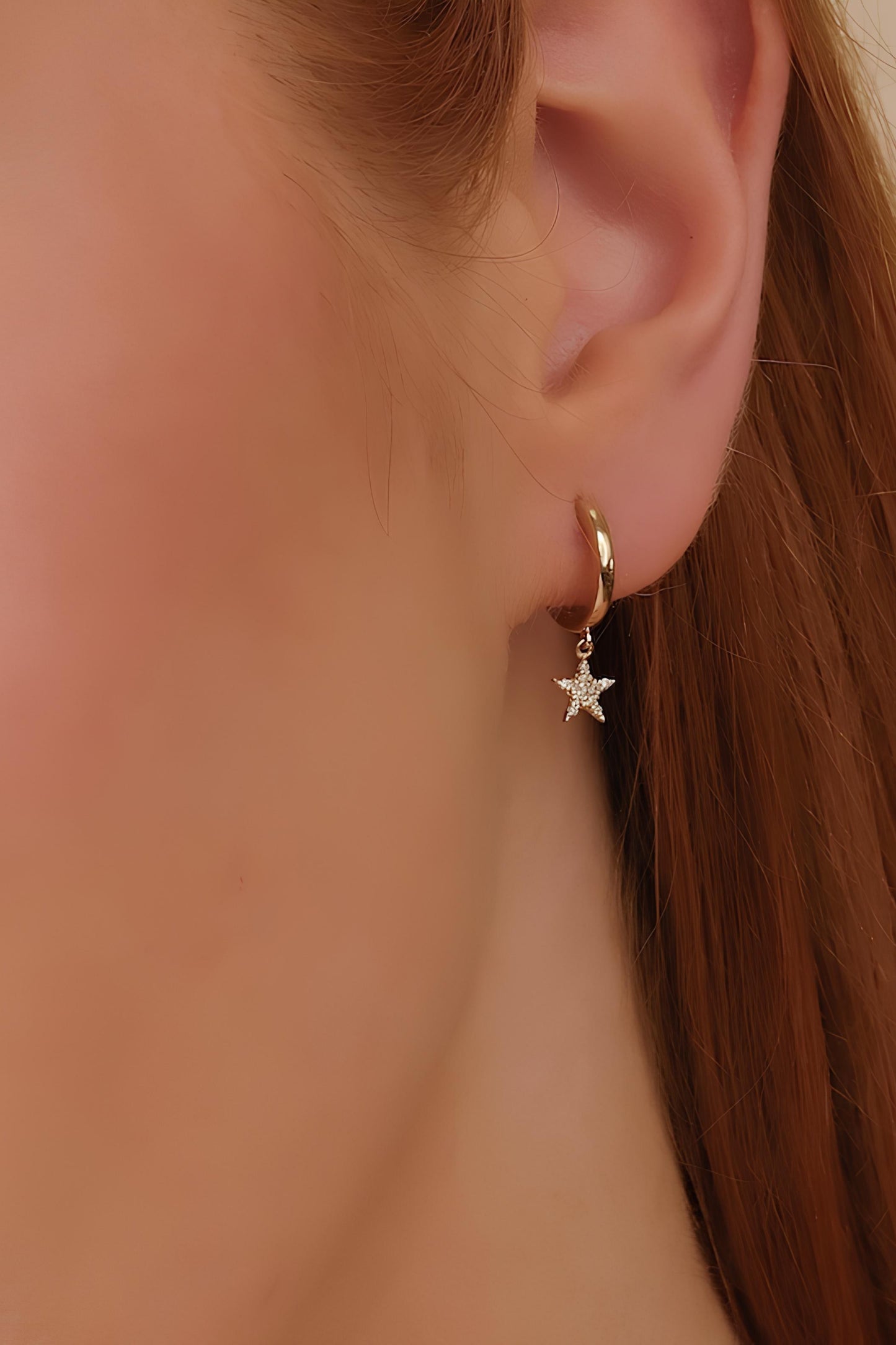 Diamond Star Earring