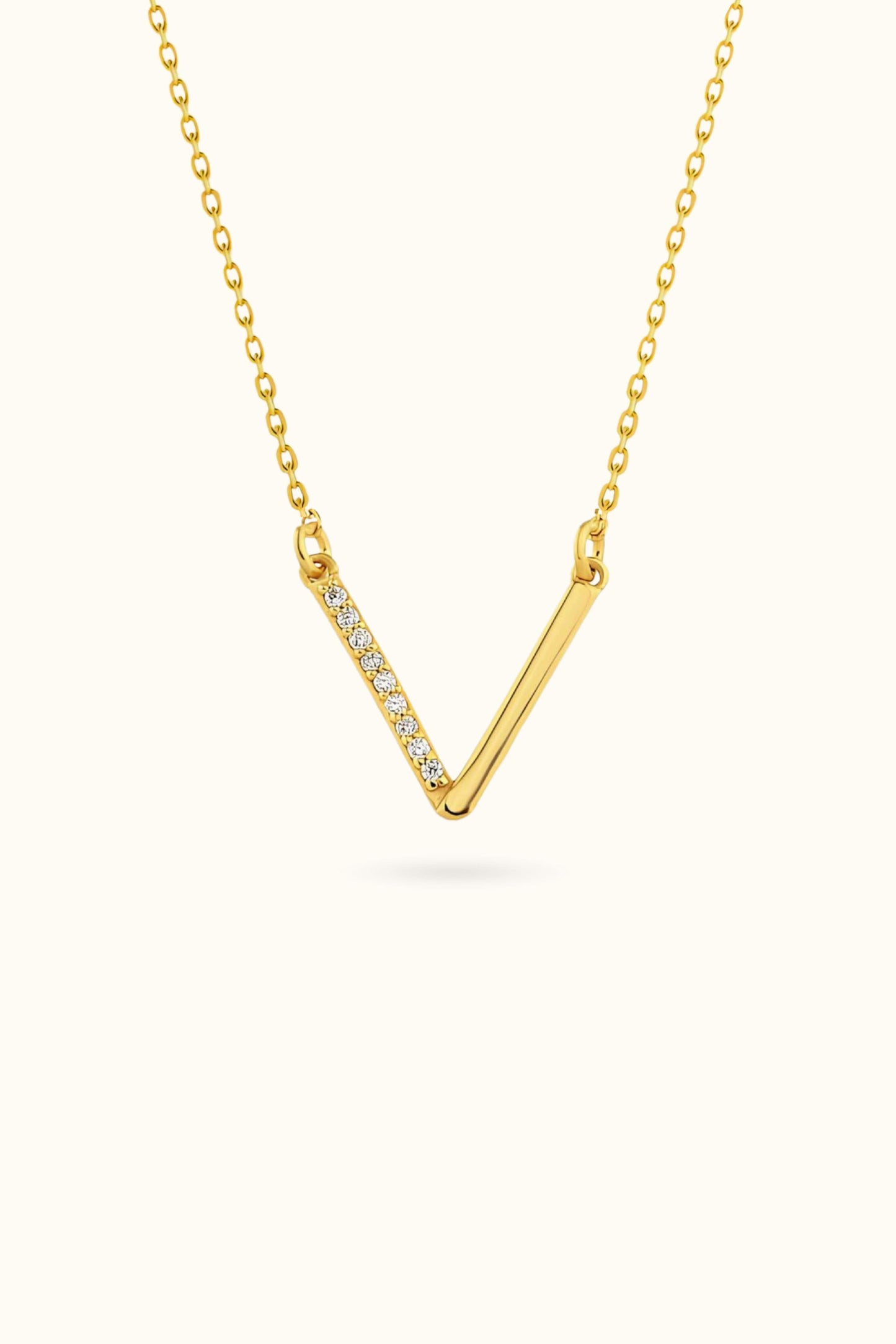 Diamond Strip Necklace