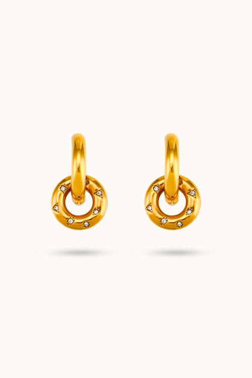 Donut Pendant Earring