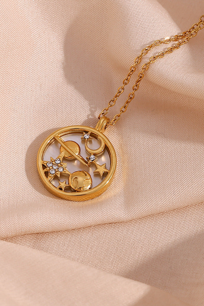 Earth star shell necklace