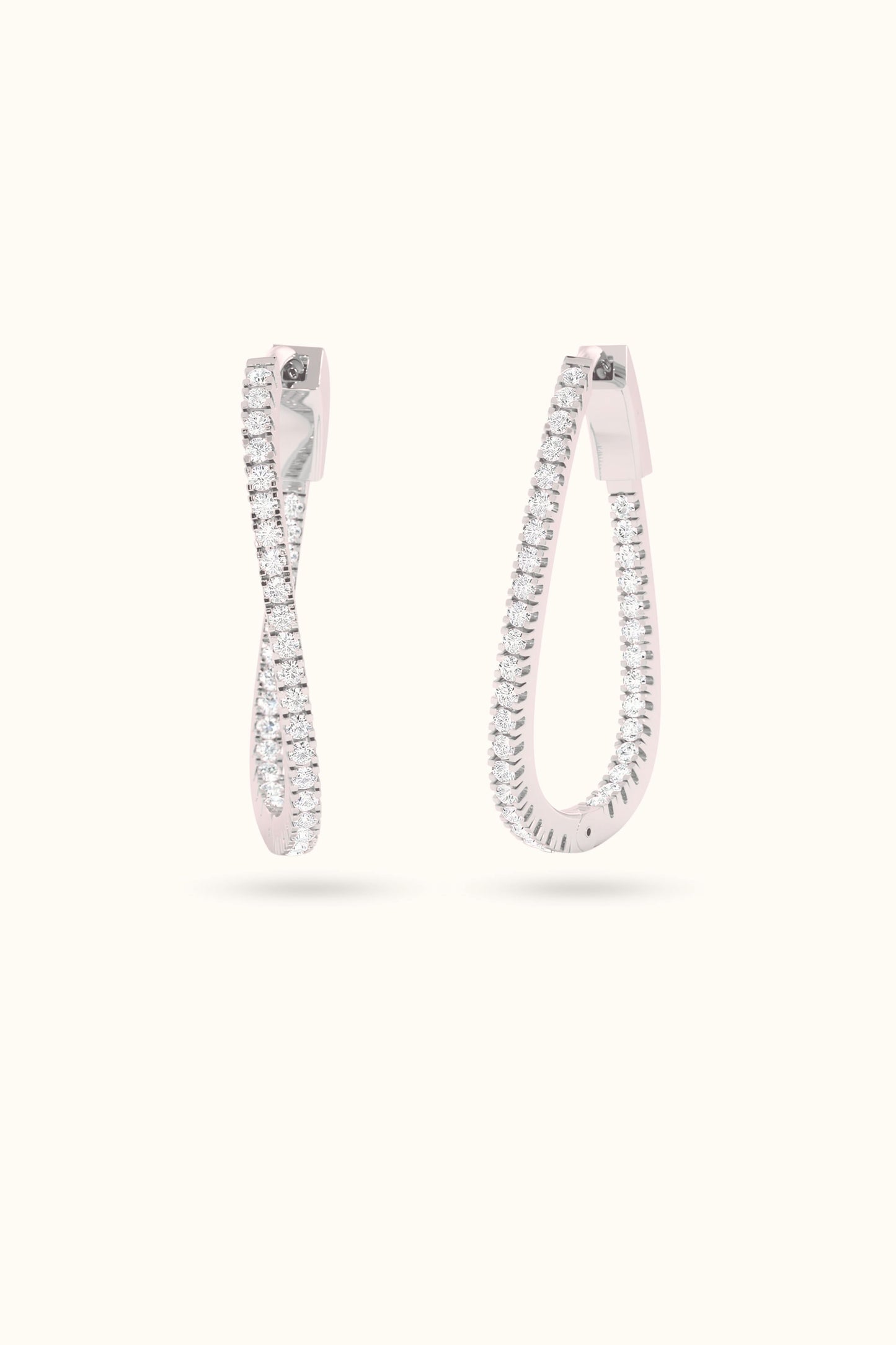 Elegant Delicate Wave Hoop Earring