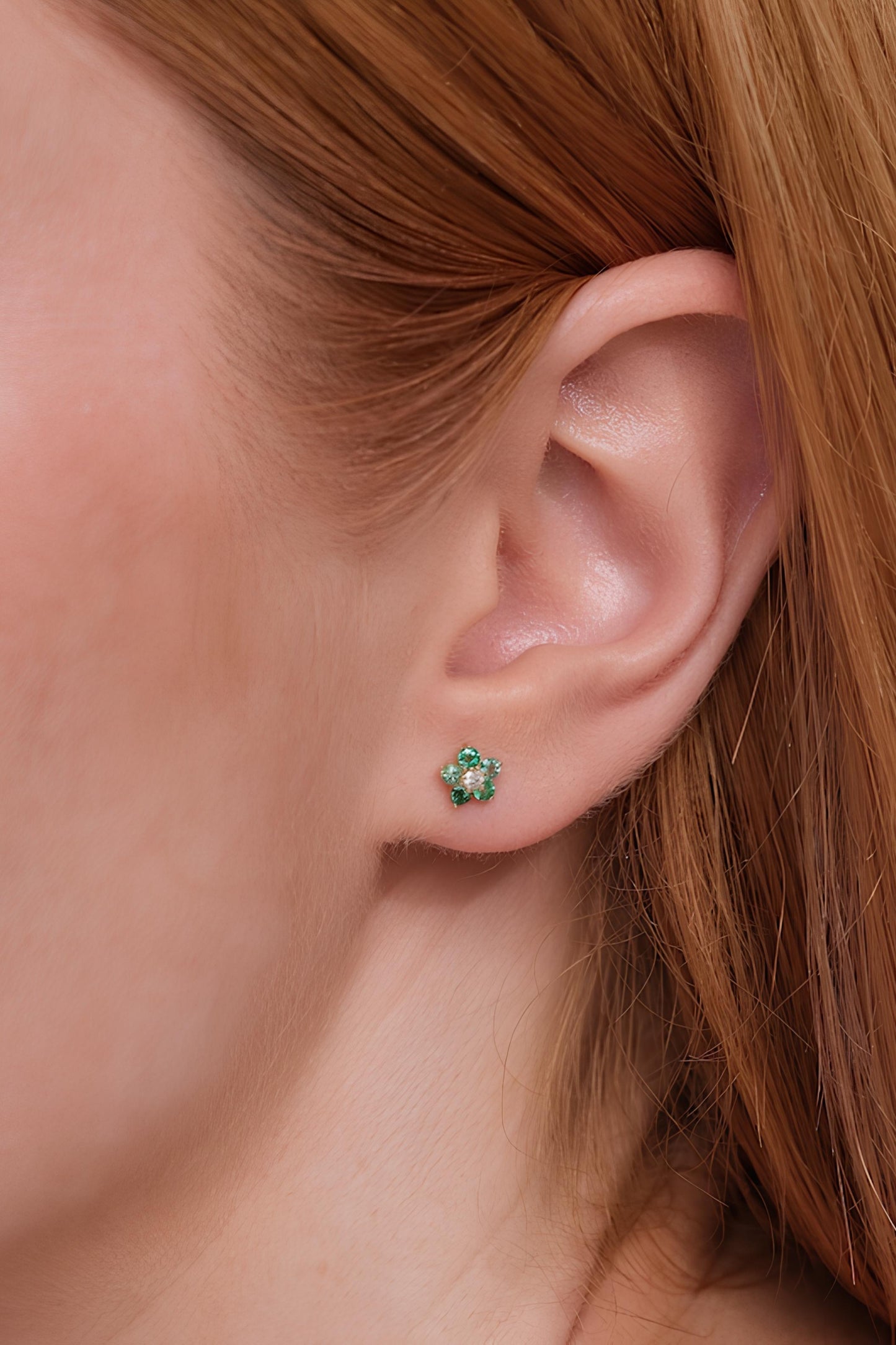 Emerald Stud Earrings