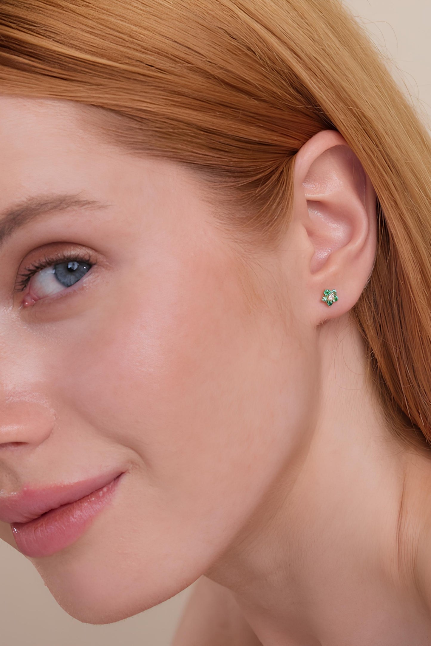 Emerald Stud Earrings