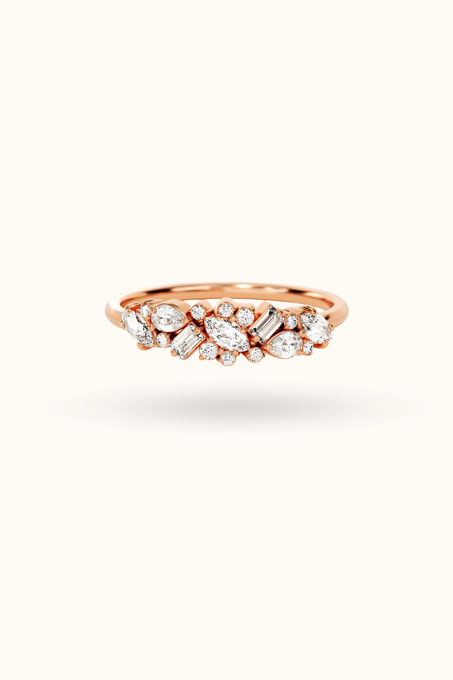 Engagement Multi-Cut Wedding Diamond Ring