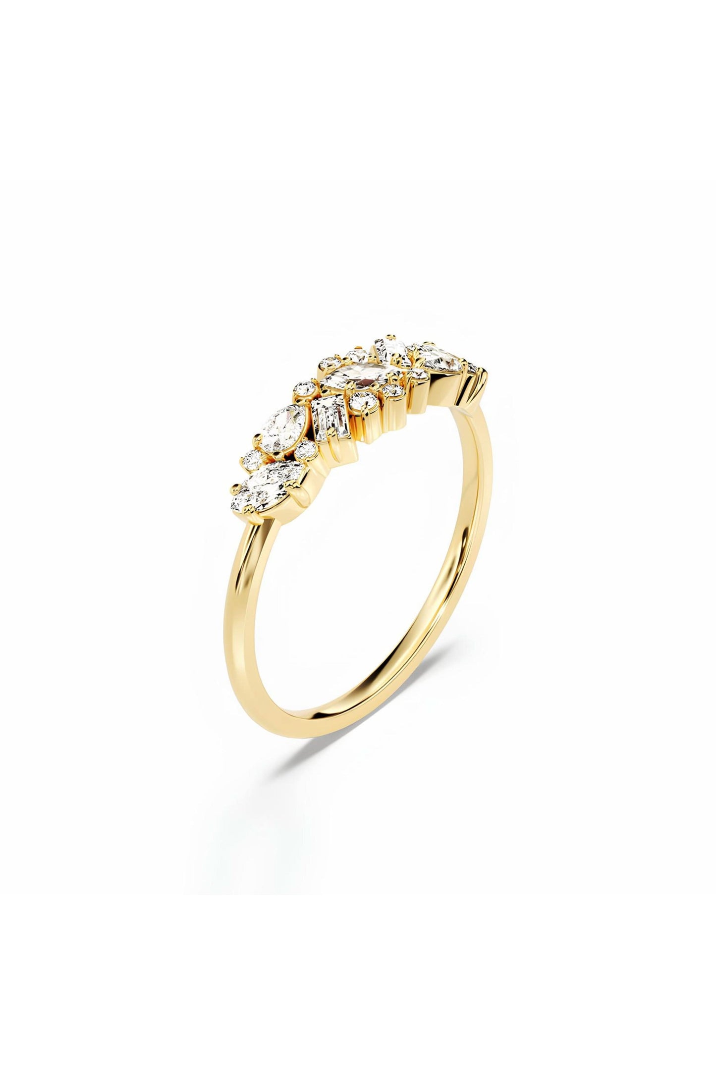 Engagement Multi-Cut Wedding Diamond Ring