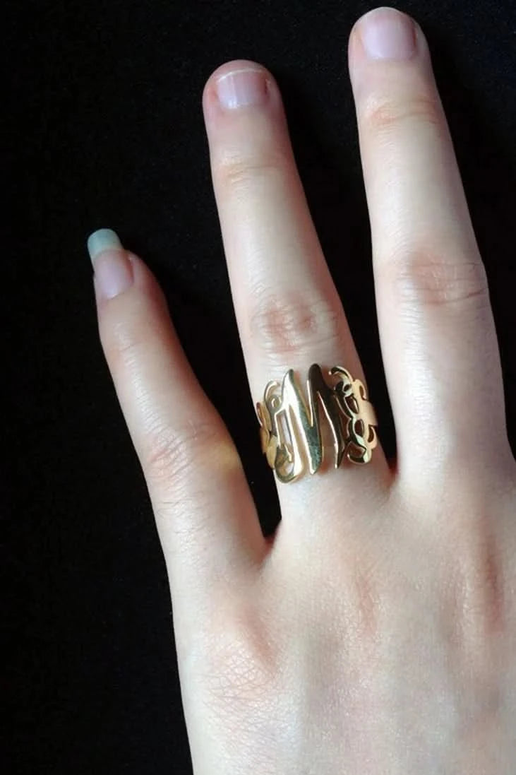 Gothic Name Ring