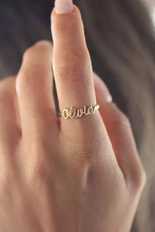 Handwrite Name Ring
