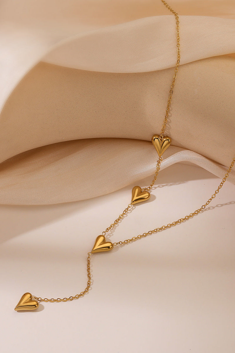 Heart Y Pendant Necklace