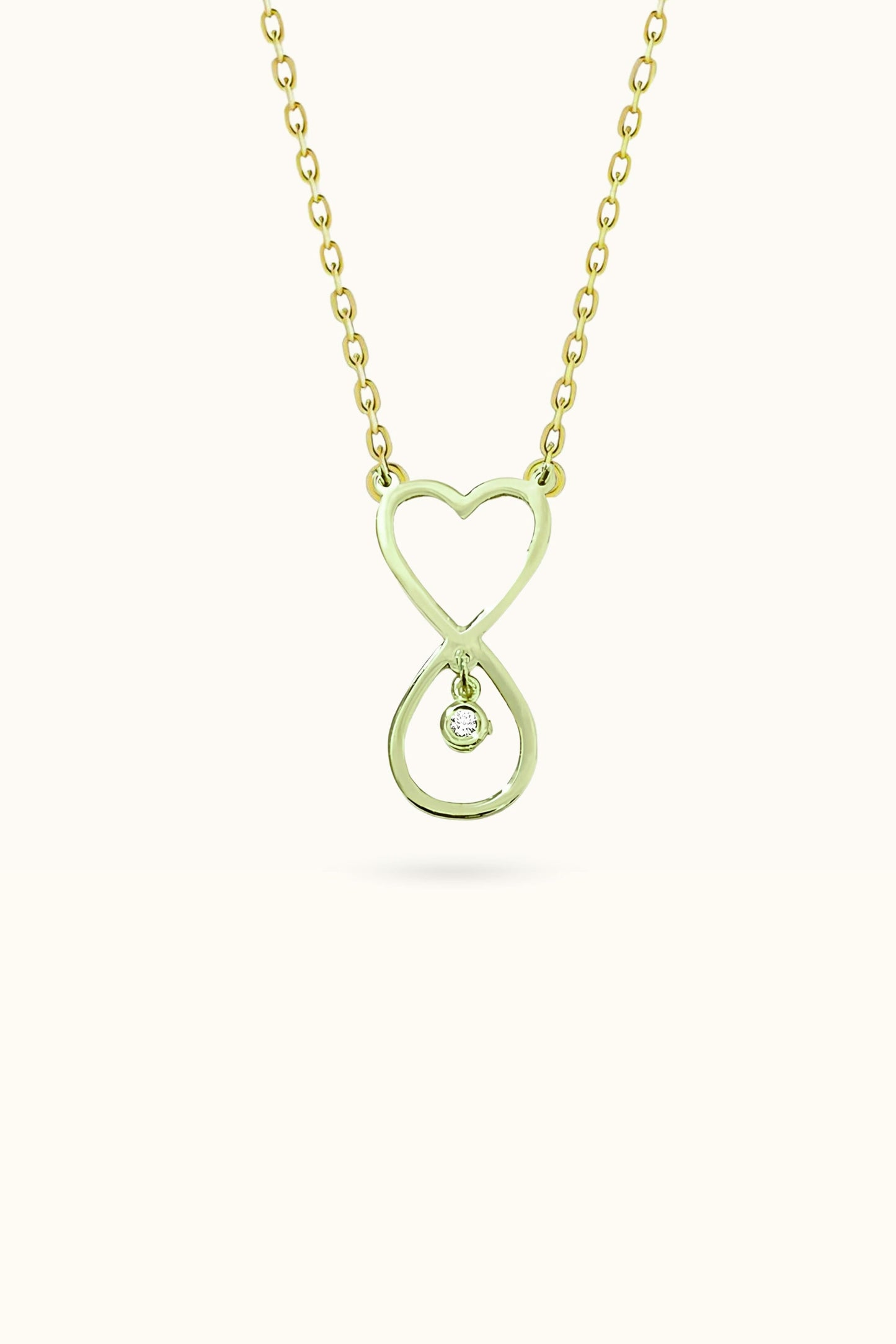 Heart with Diamond Necklace