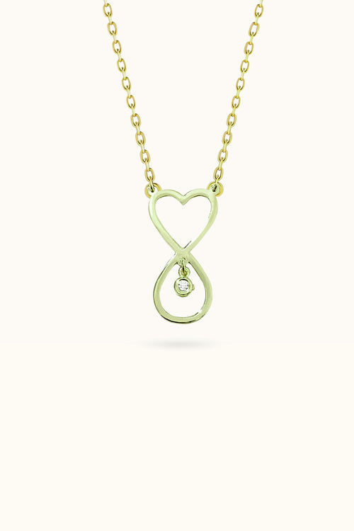 Heart with Diamond Necklace