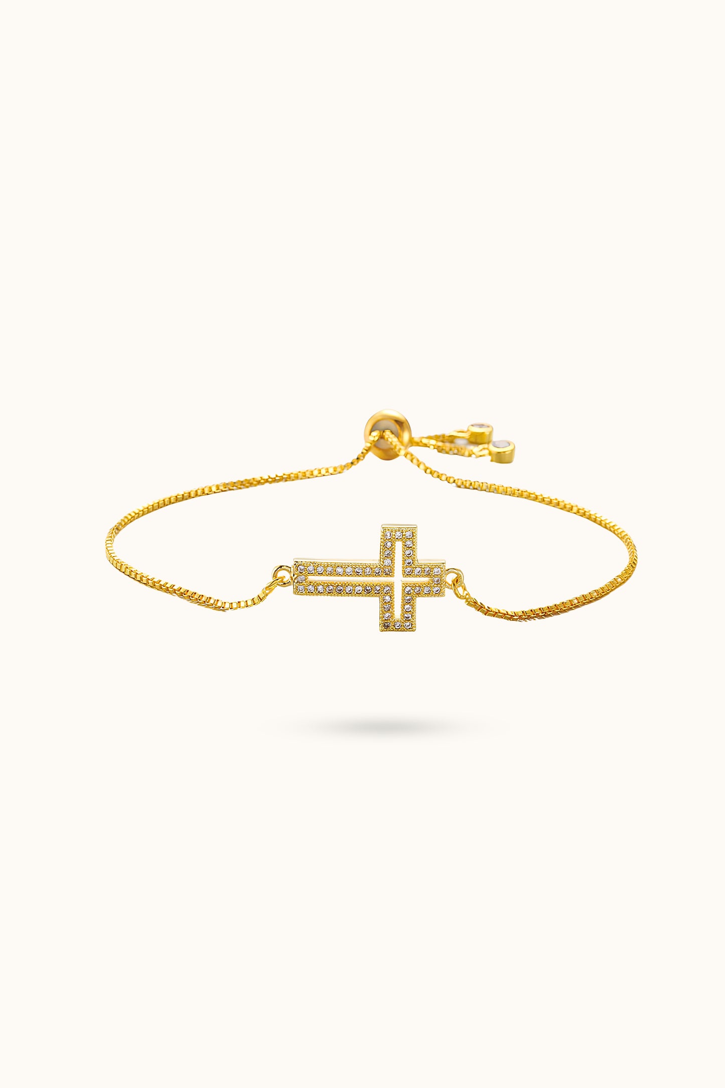 Hollow Cross Adjustable Bracelet