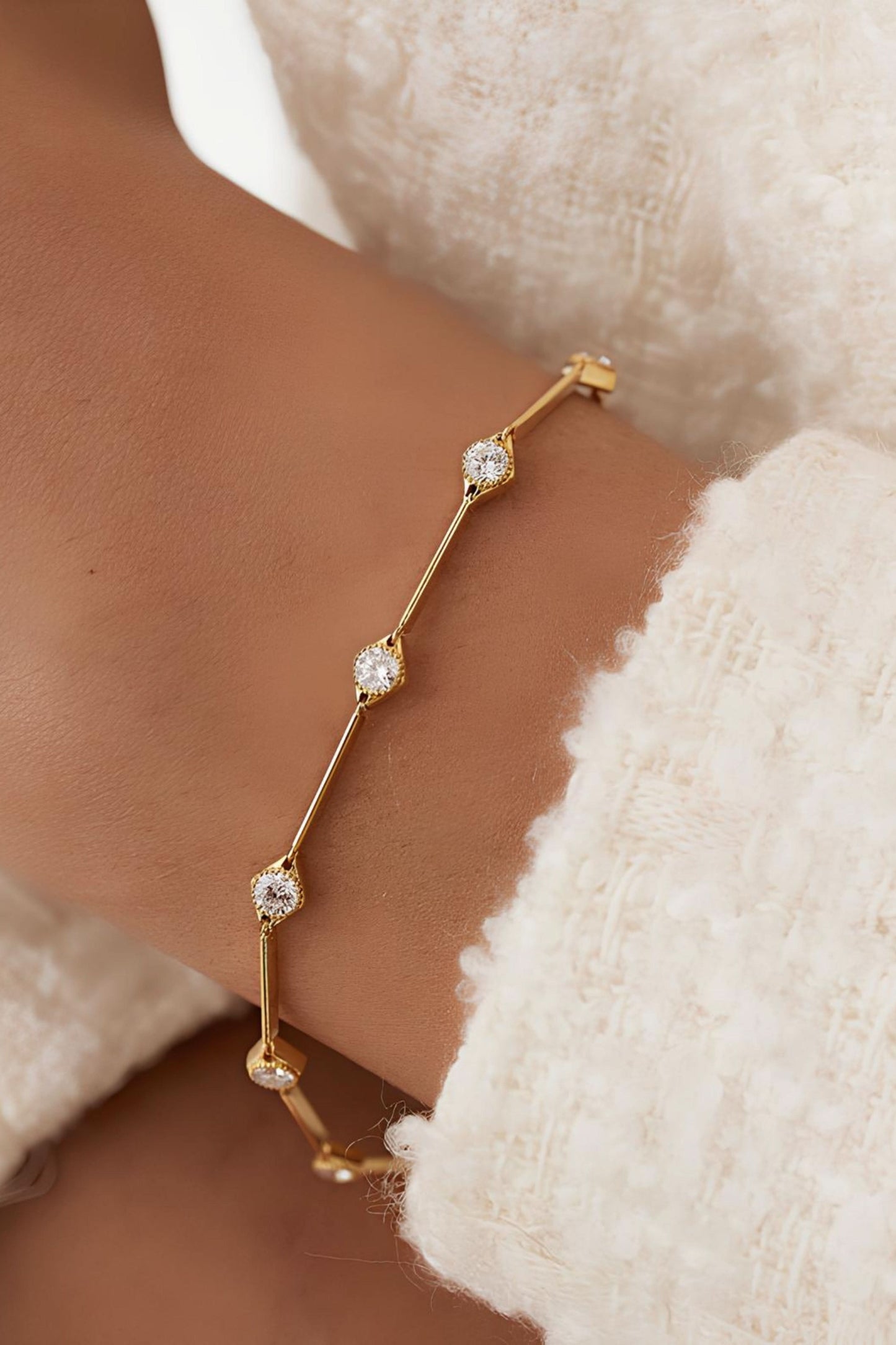 Infinity Diamond Tennis Bracelet