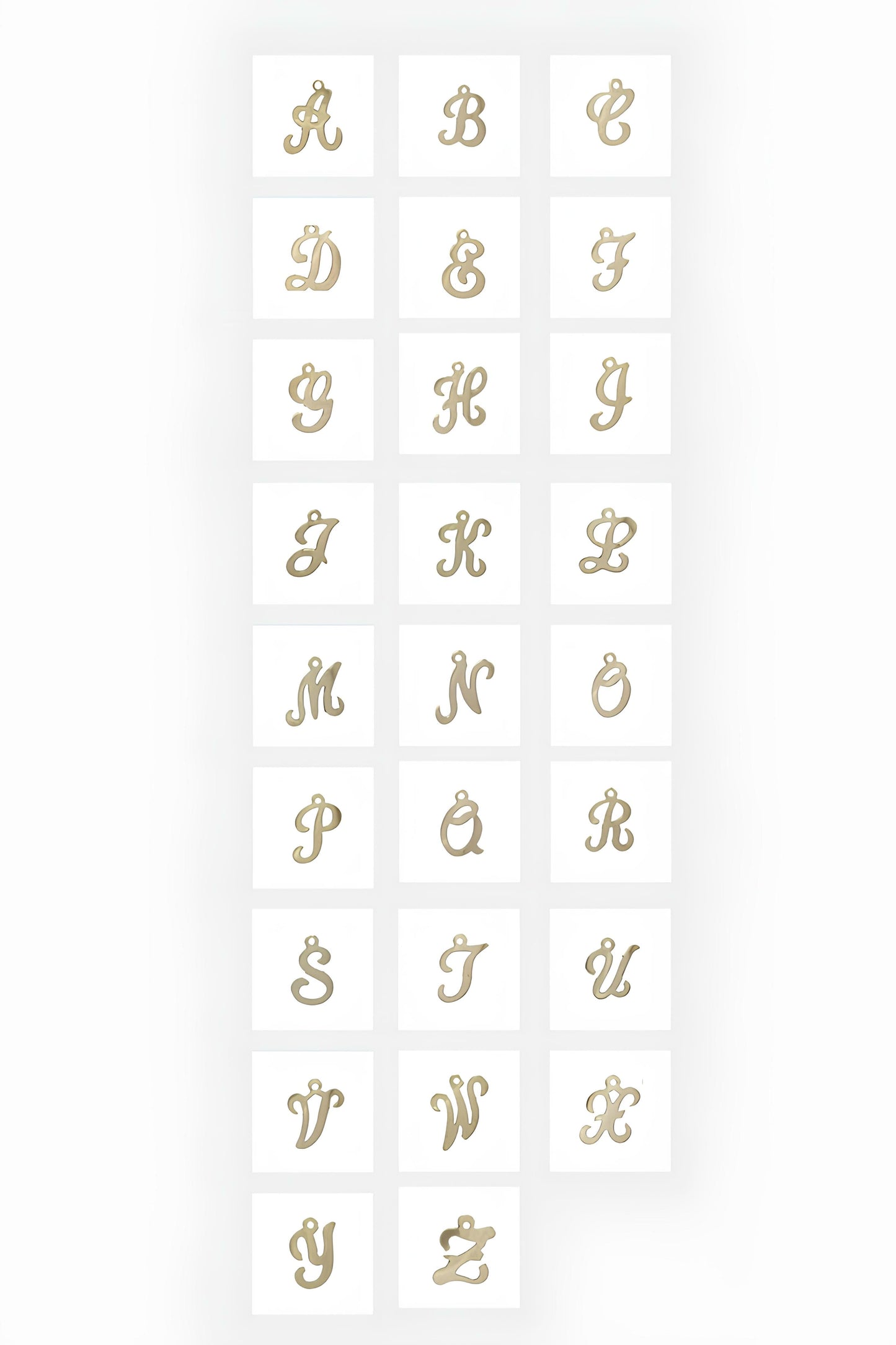 Initial Letter Drop Dangle Earrings