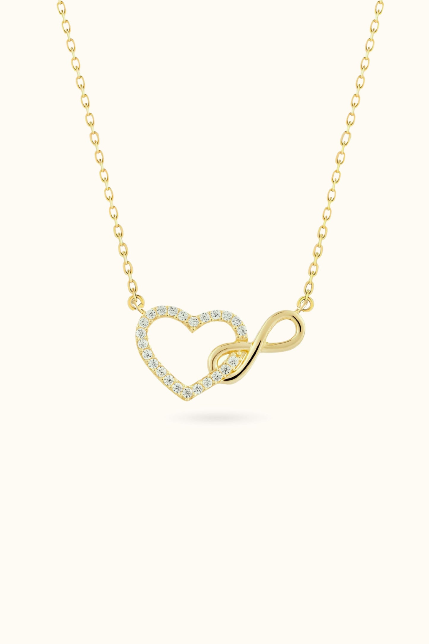 Intertwined Heart Necklace
