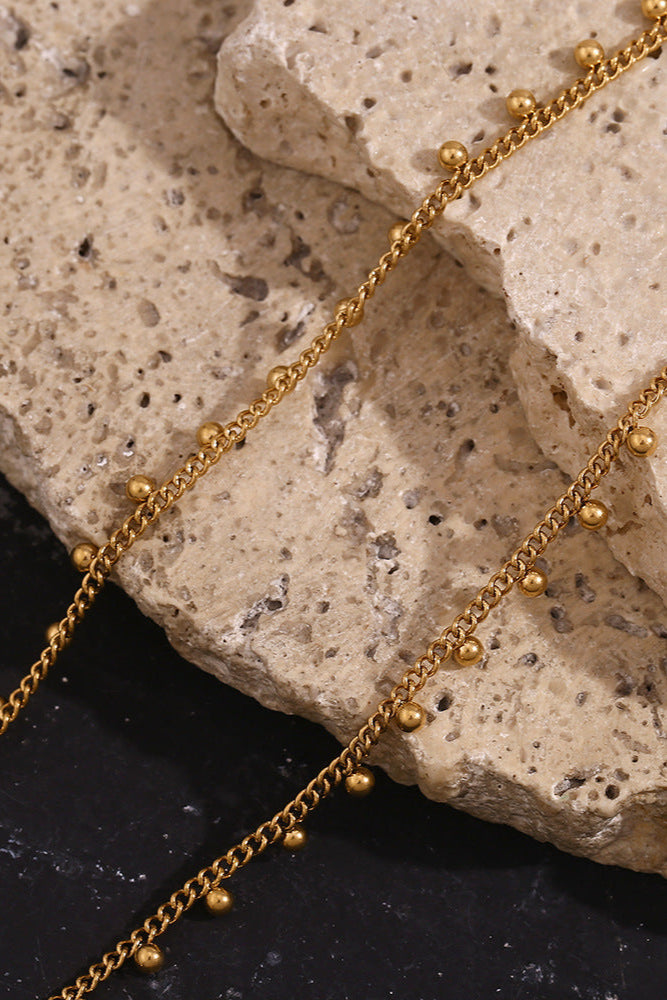 Keshi pearl twisted chain necklace