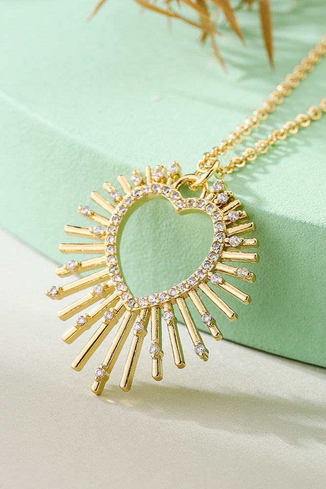Love Heart Glow Pendant Necklace