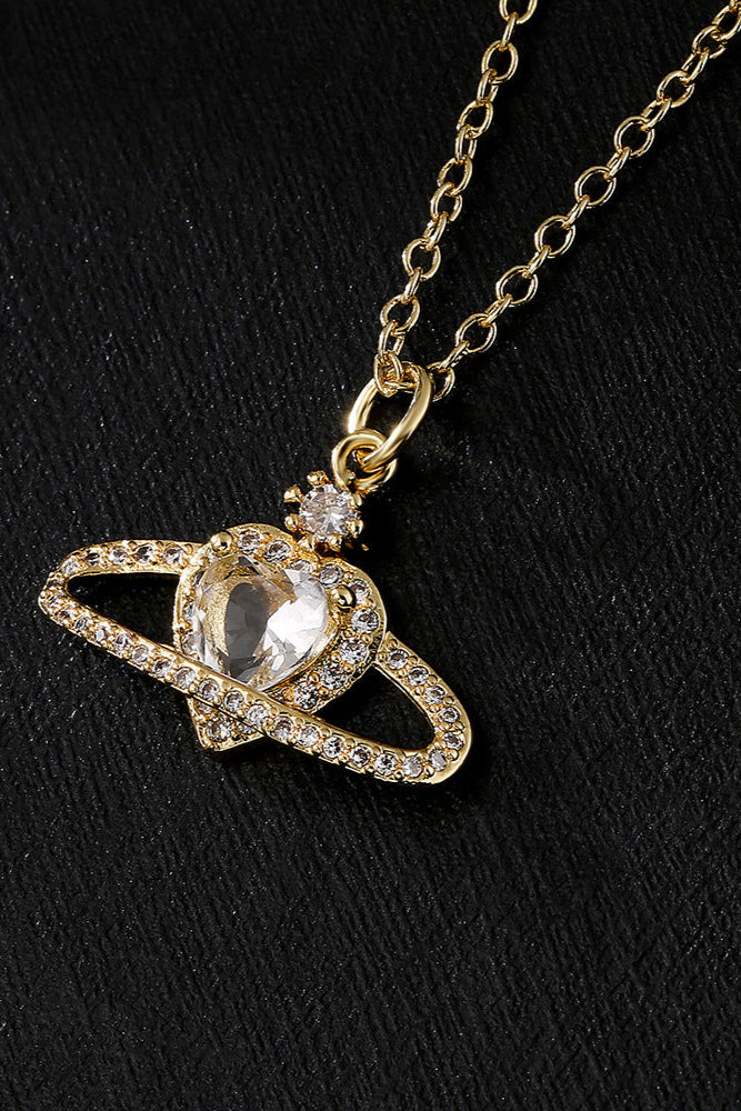 Love Planet Pendant Necklace