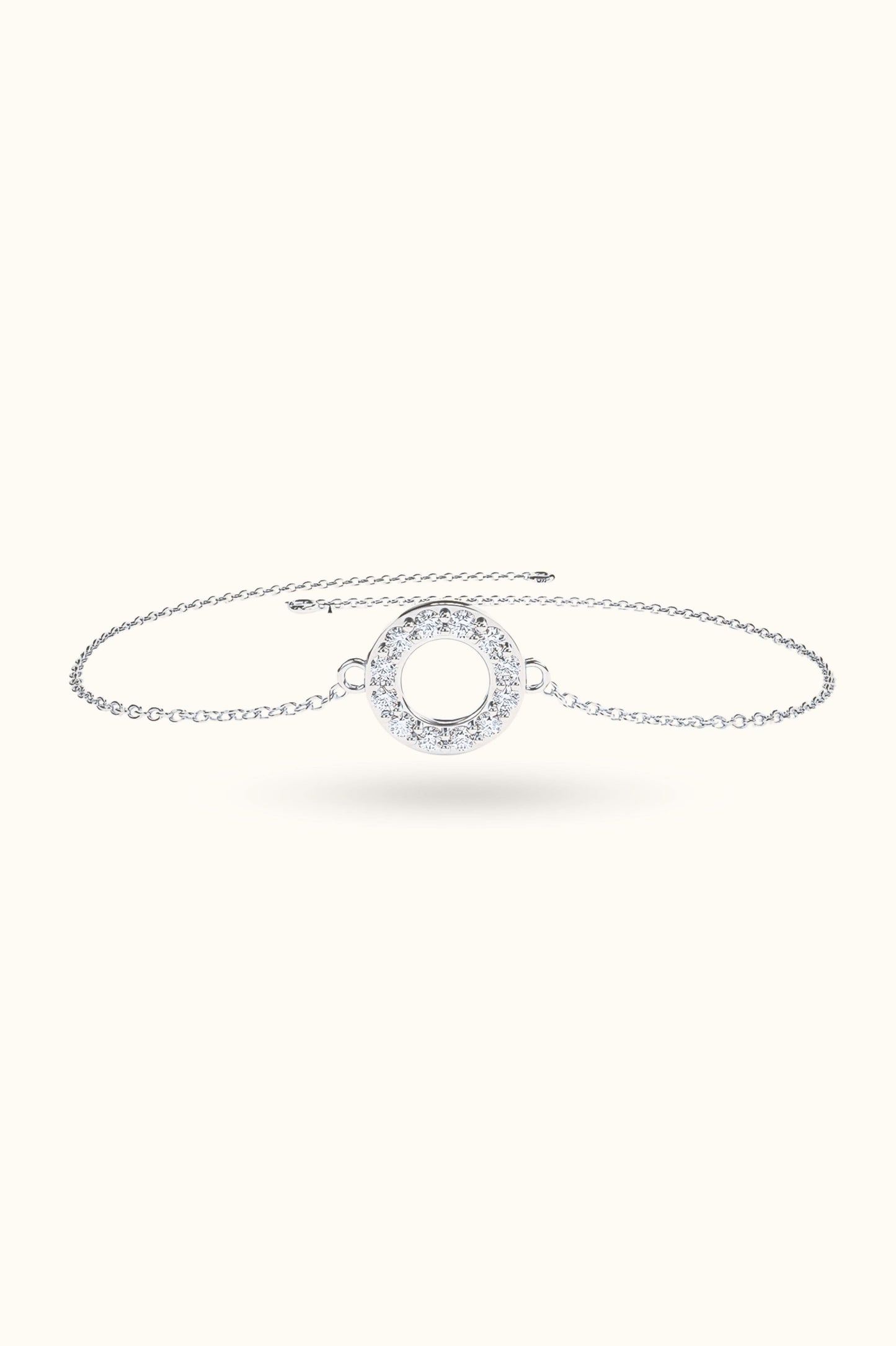 Minimalist Round Diamond Bracelet