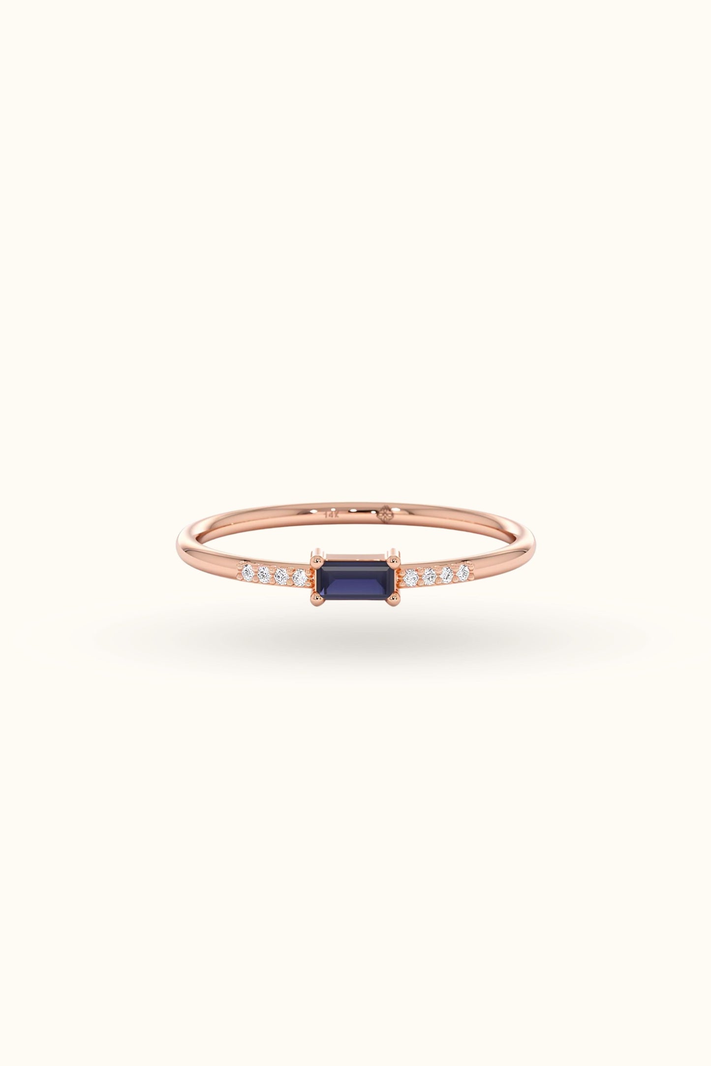 Minimalist Sapphire Birthstone Ring