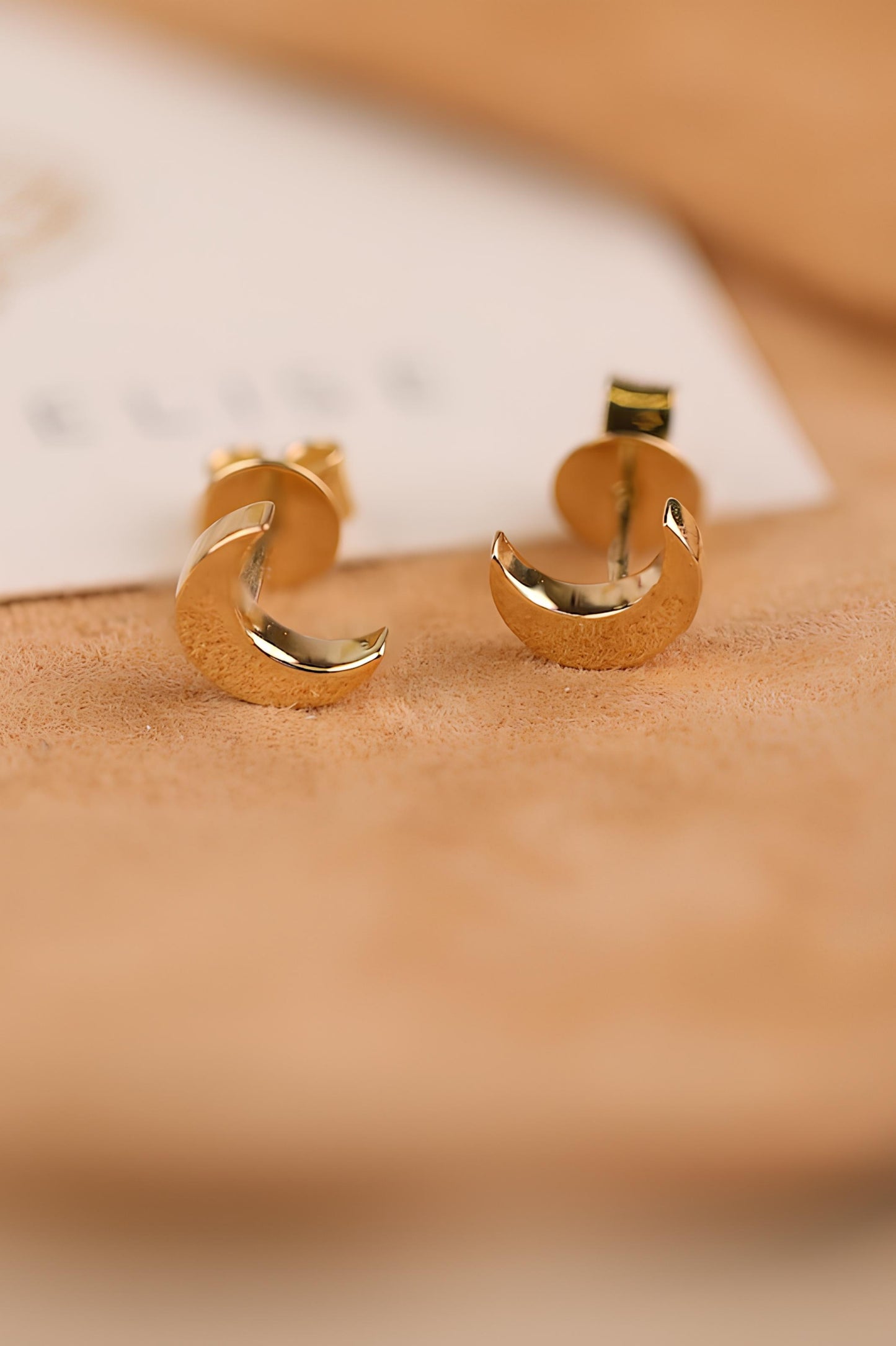 Moon Studs Earring
