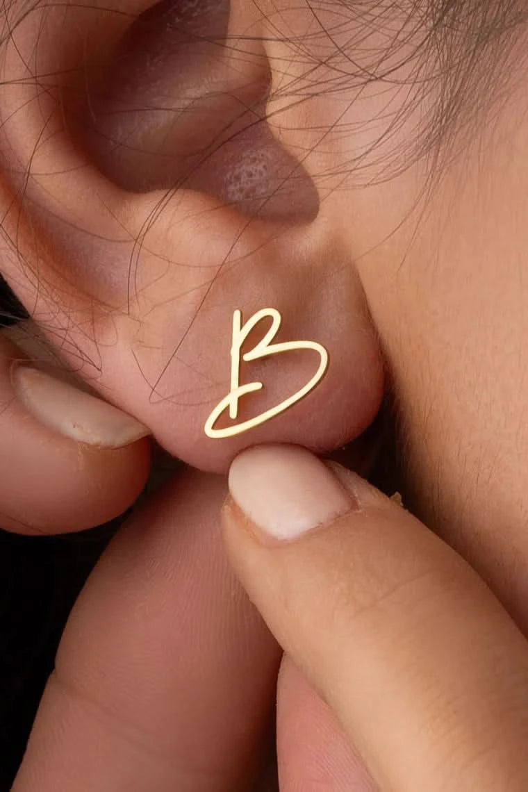 Name Initial Earring