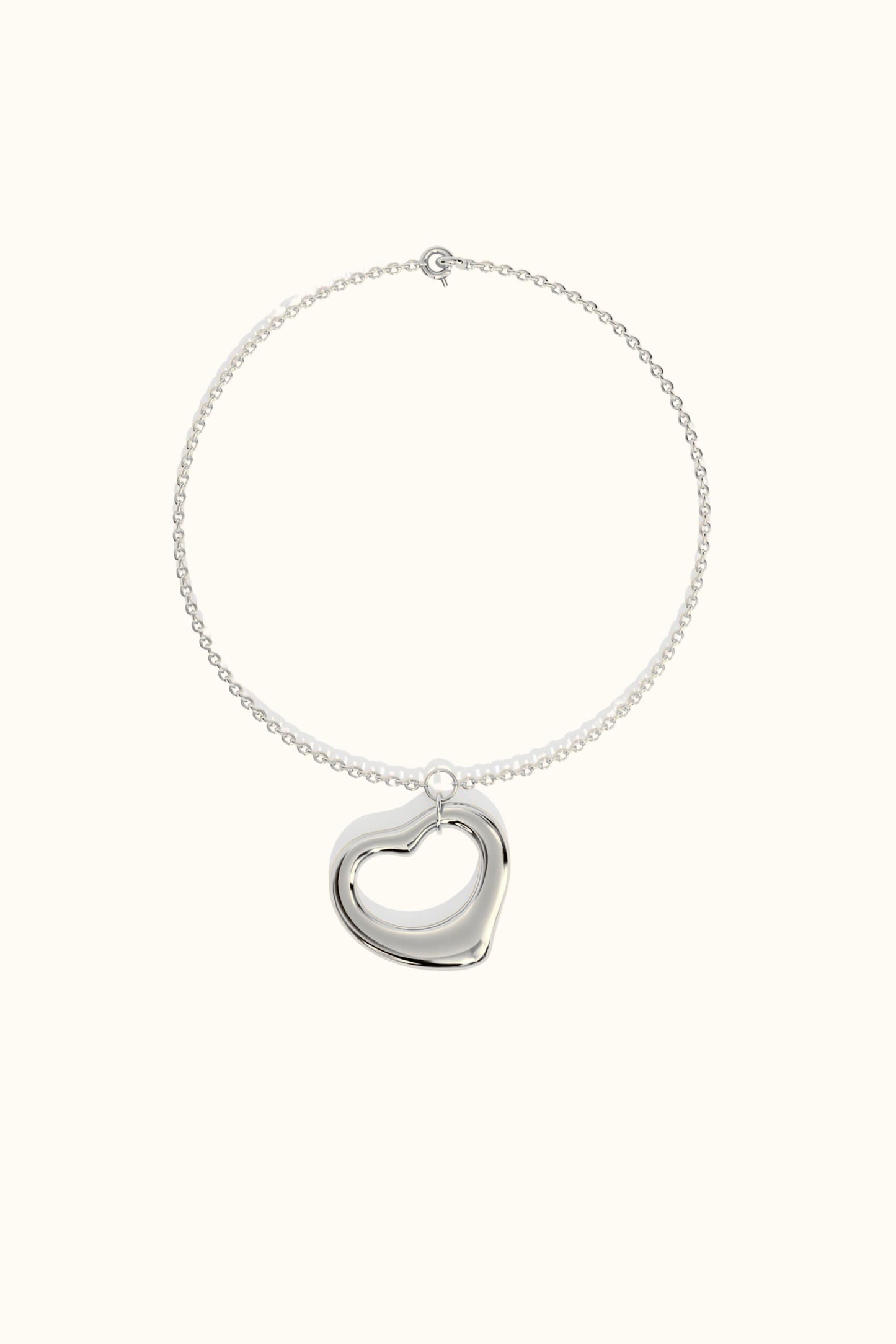 Open Heart Bracelet in 14k Gold