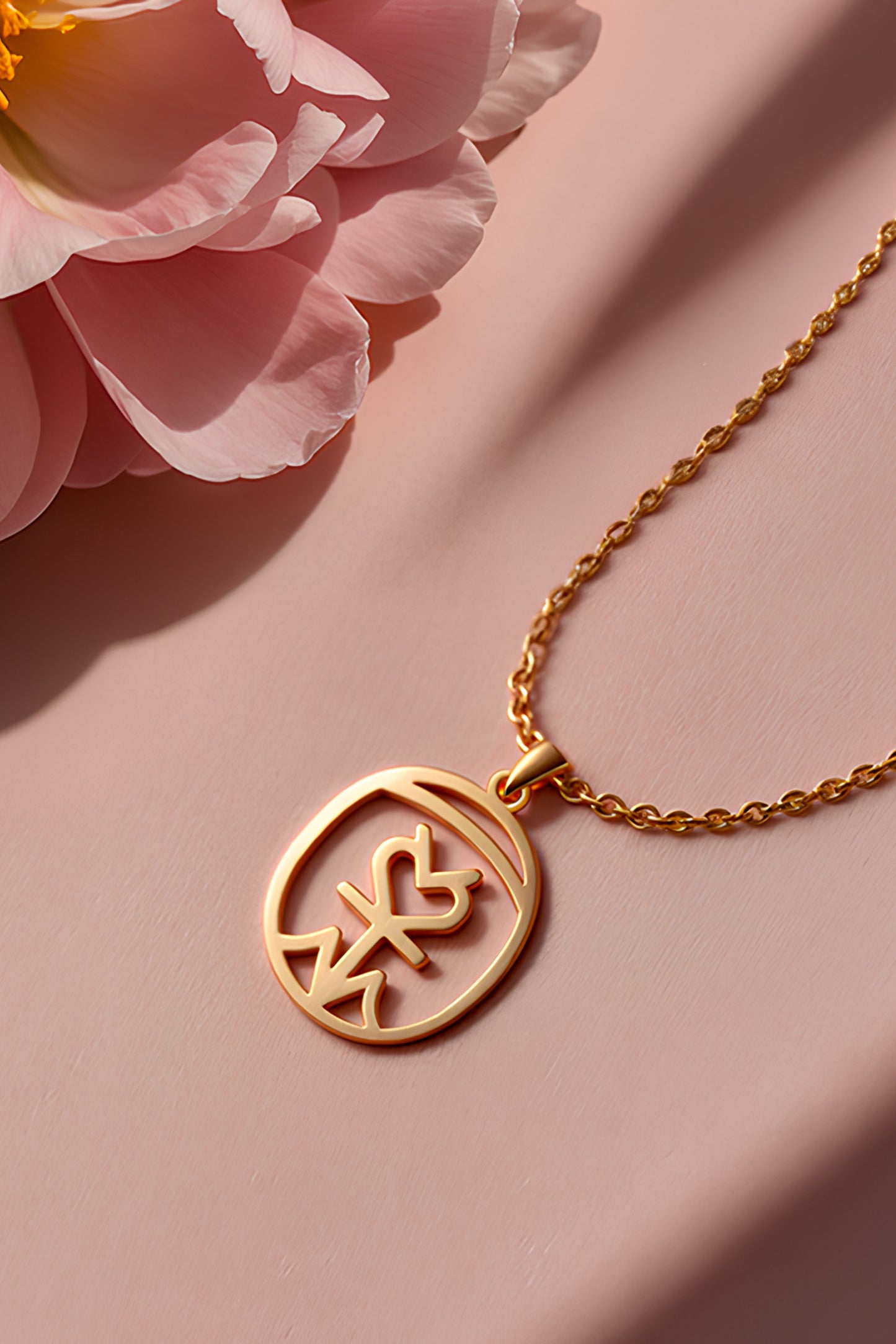 Oval Shape Monogram Name Jewerly