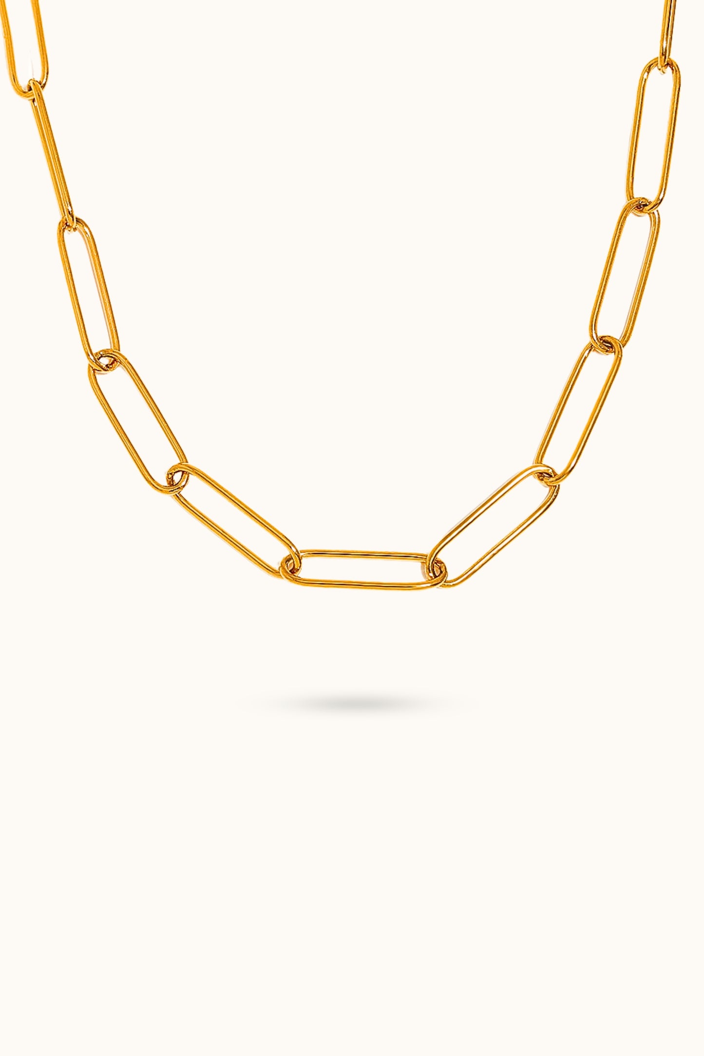 Paperclip buckle Chain necklace