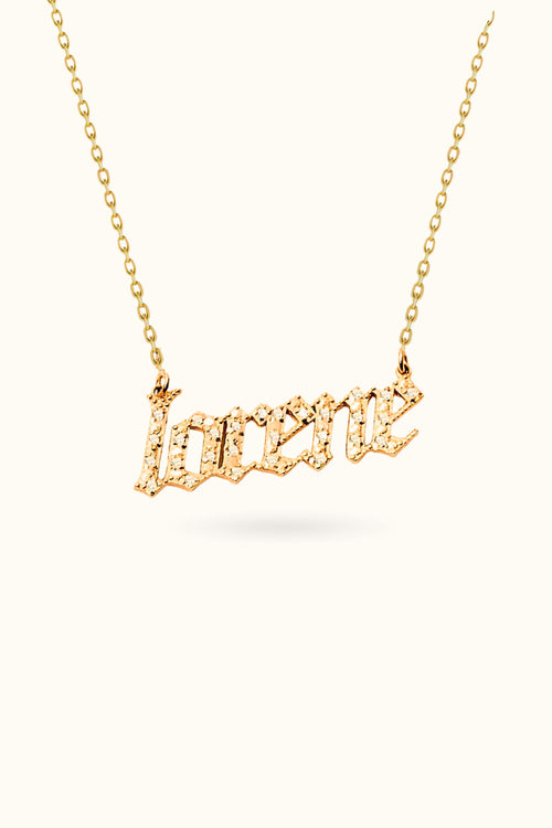 Pave Name Necklace