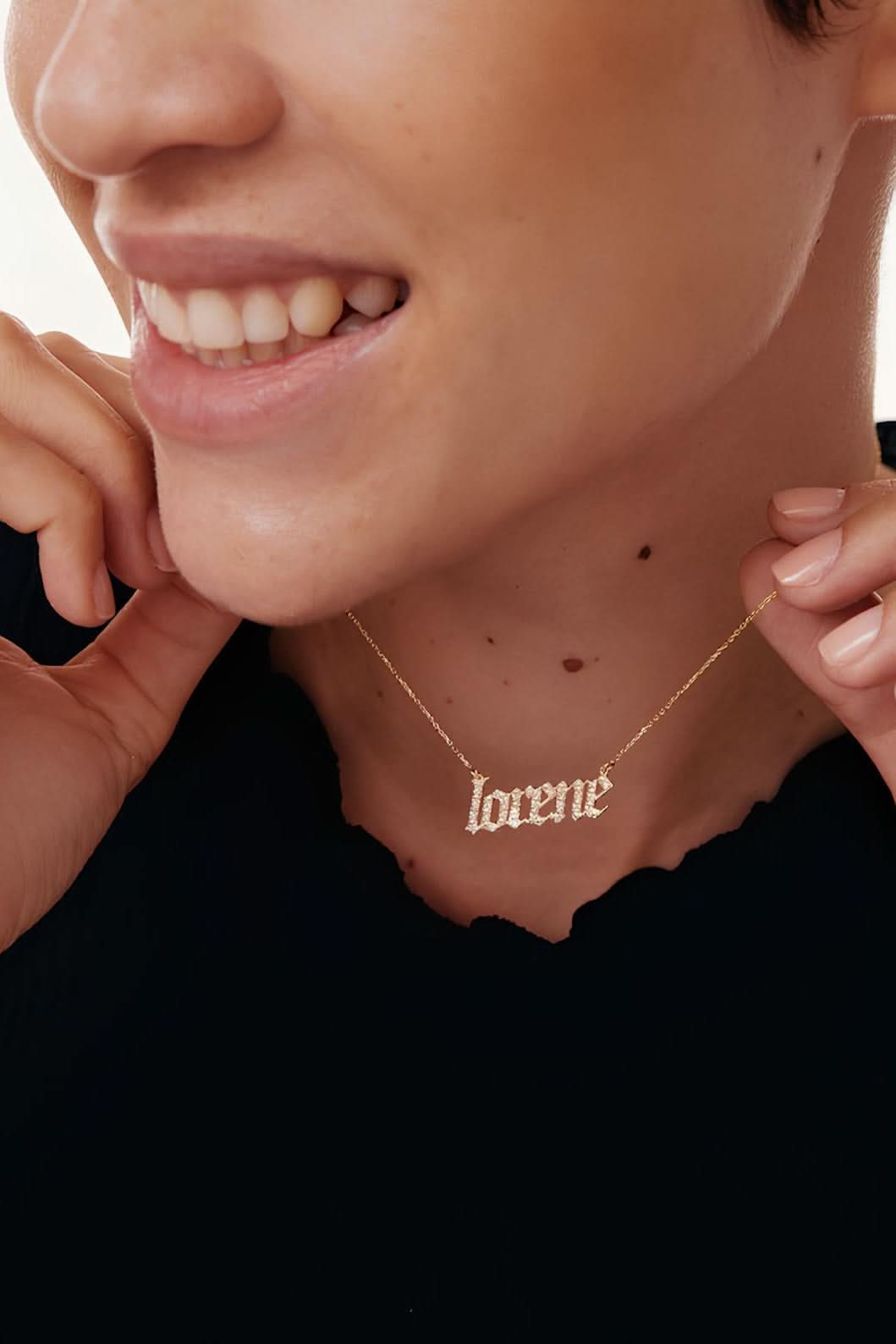 Pave Name Necklace