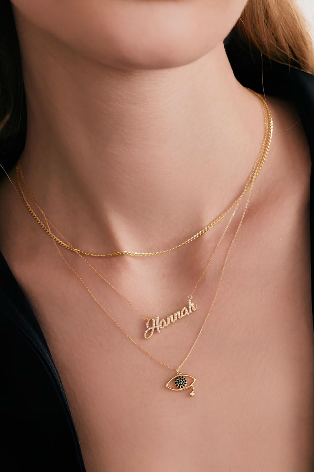 Pave Script Name Necklace